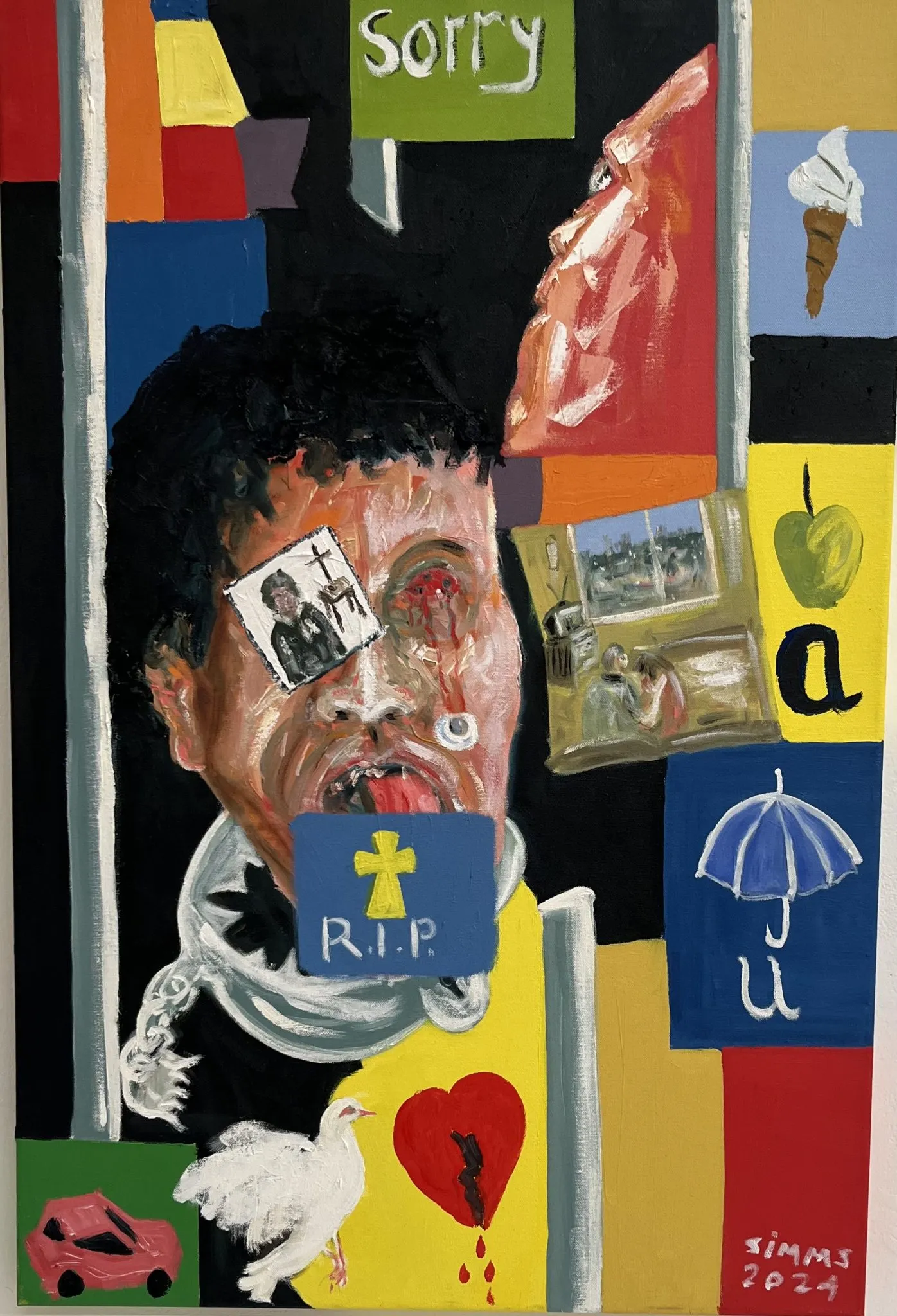 Portrait If Suffering — painting by Gearoid Simms