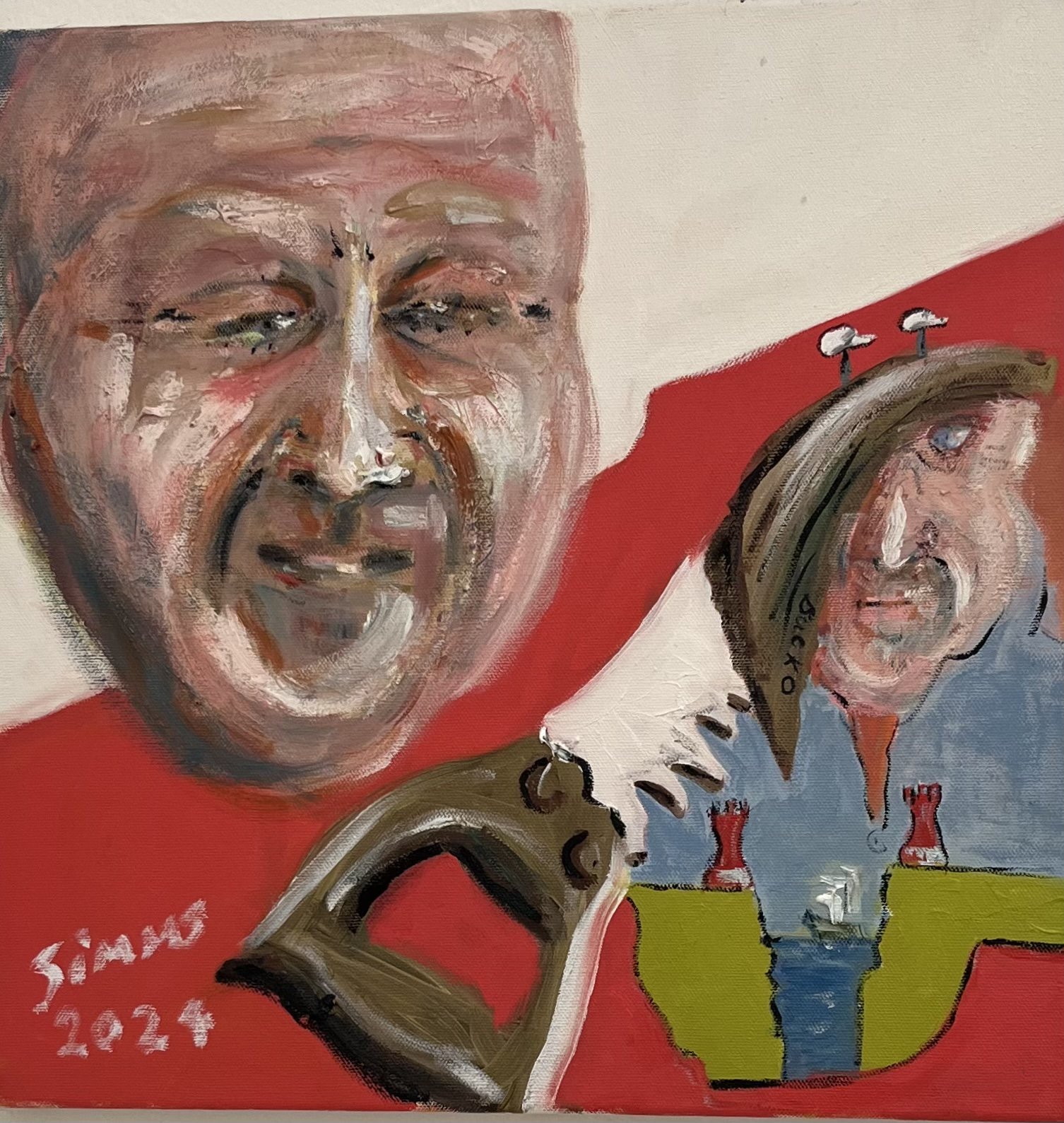 Portrait Of Ciaran — painting by Gearoid Simms
