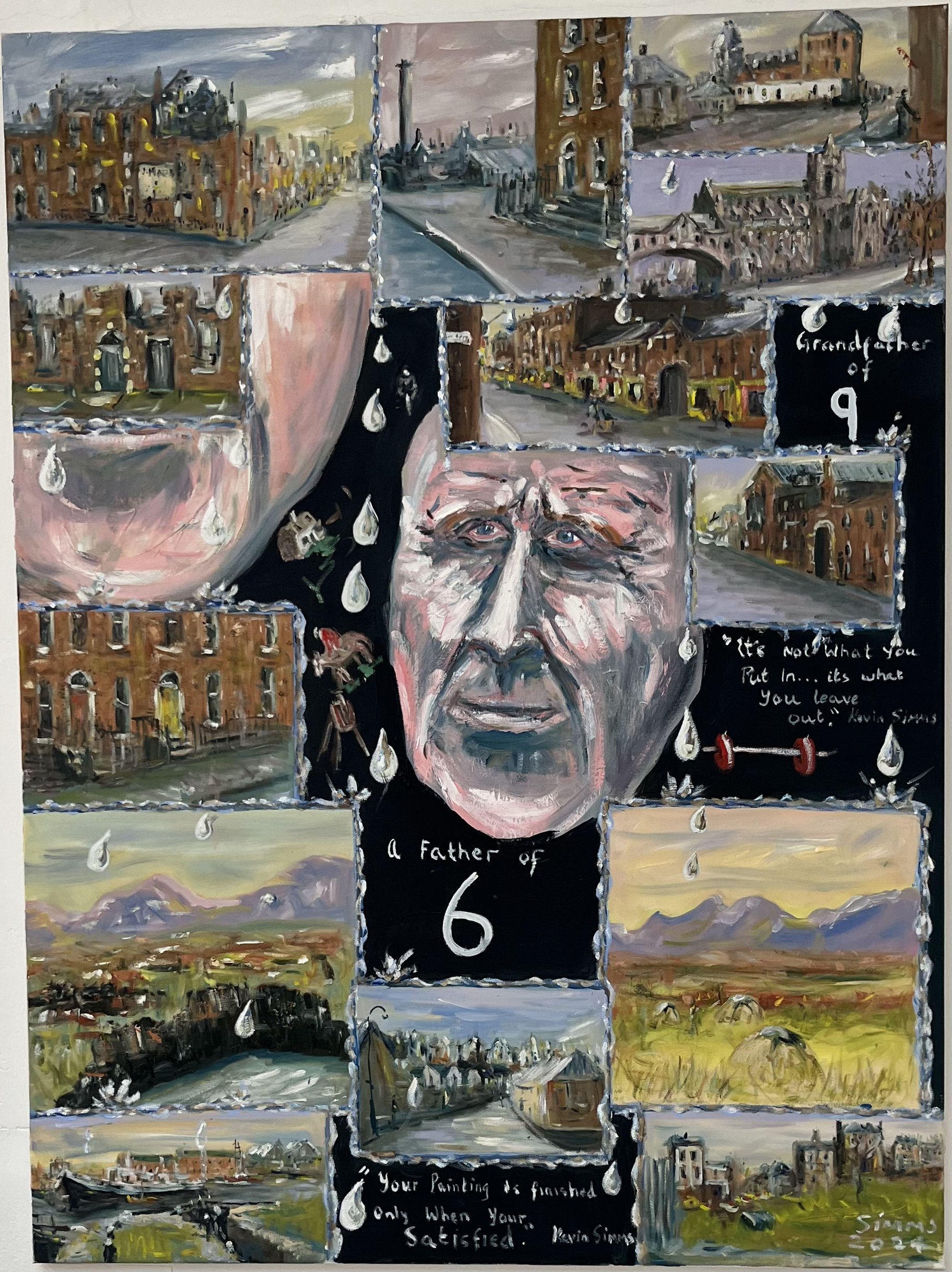 Portrait of The Artist ( me Da ) — painting by Gearoid Simms