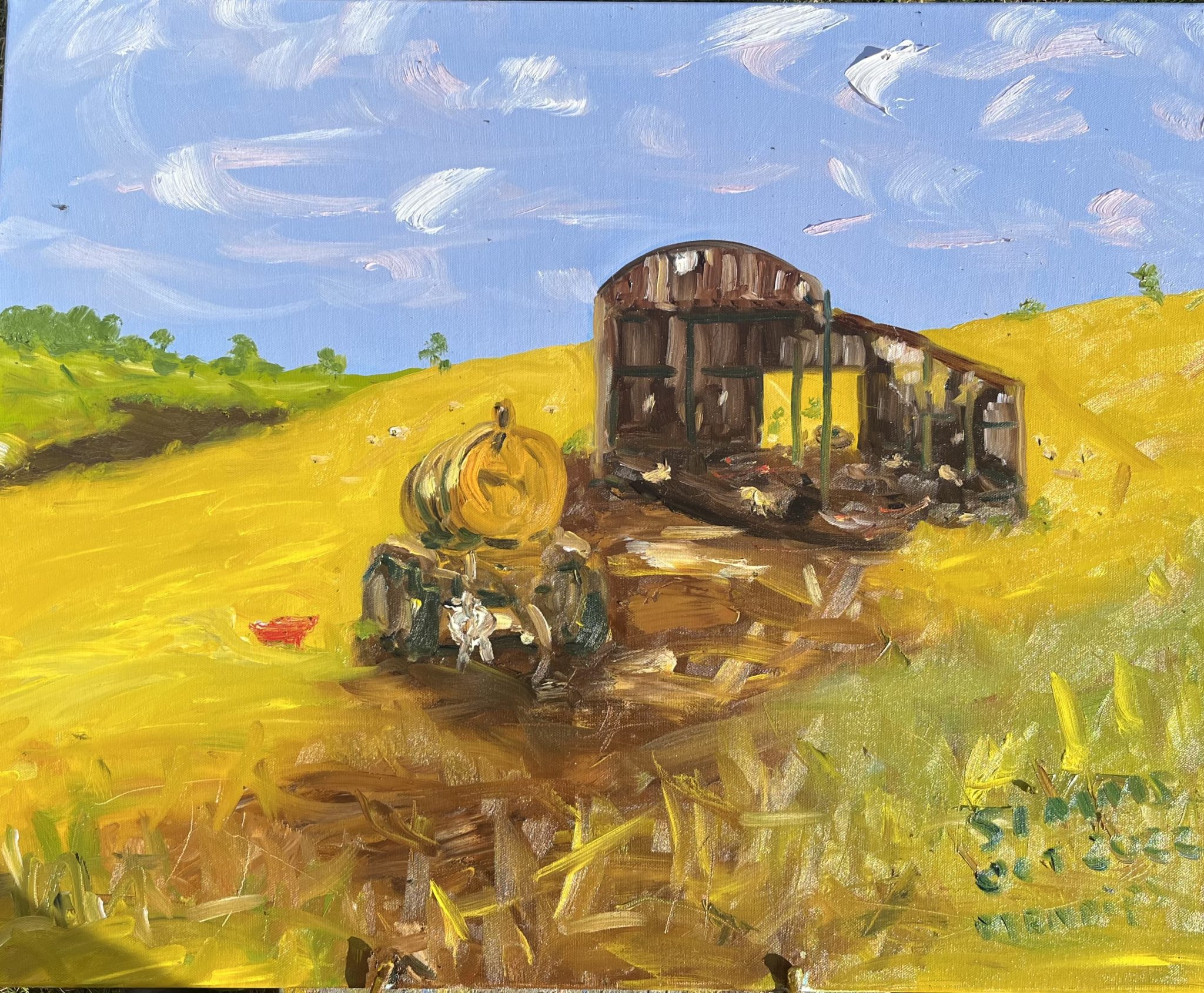 Sheep shed on the Mendips