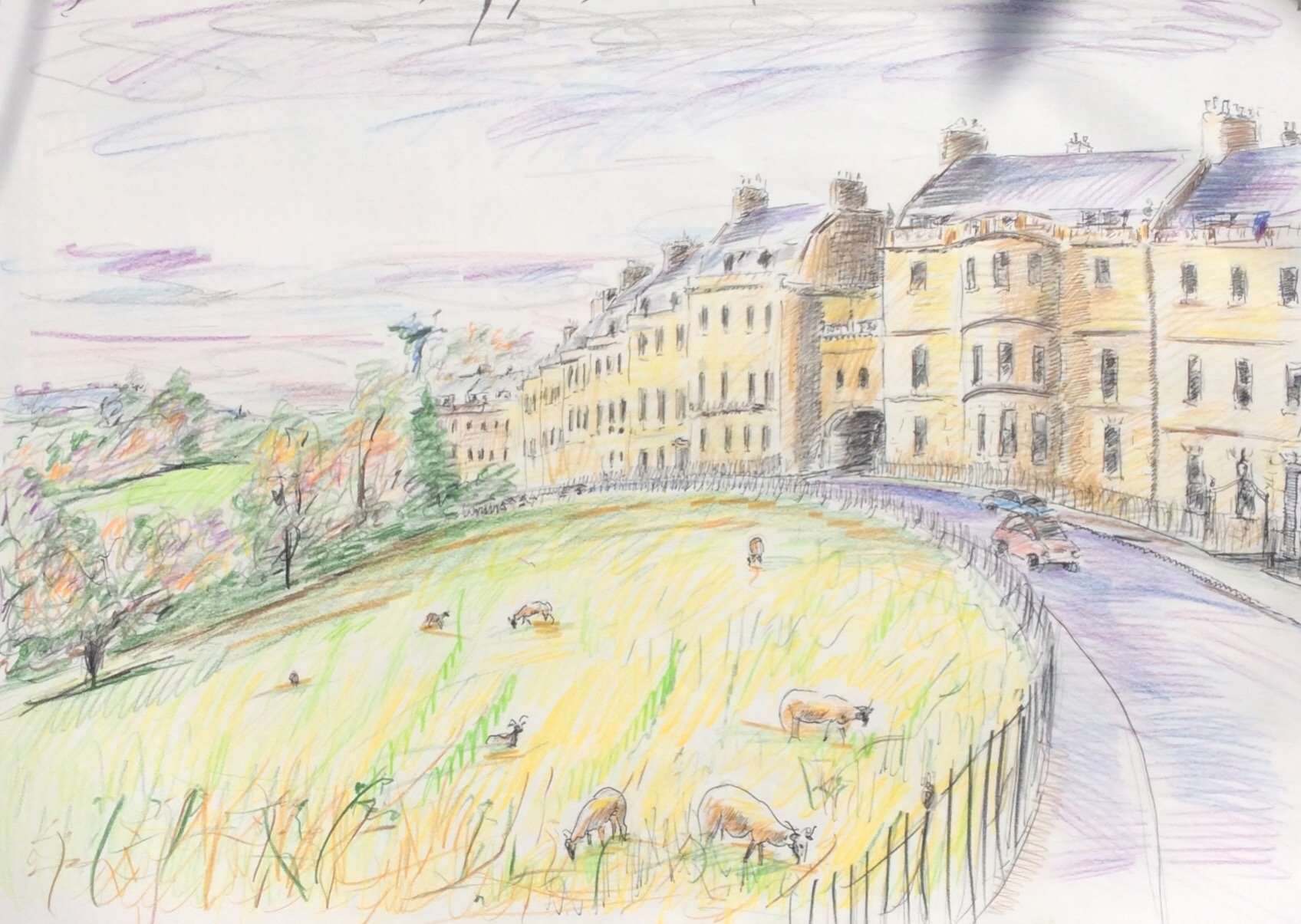 Sketch of Landsdown Cresent
