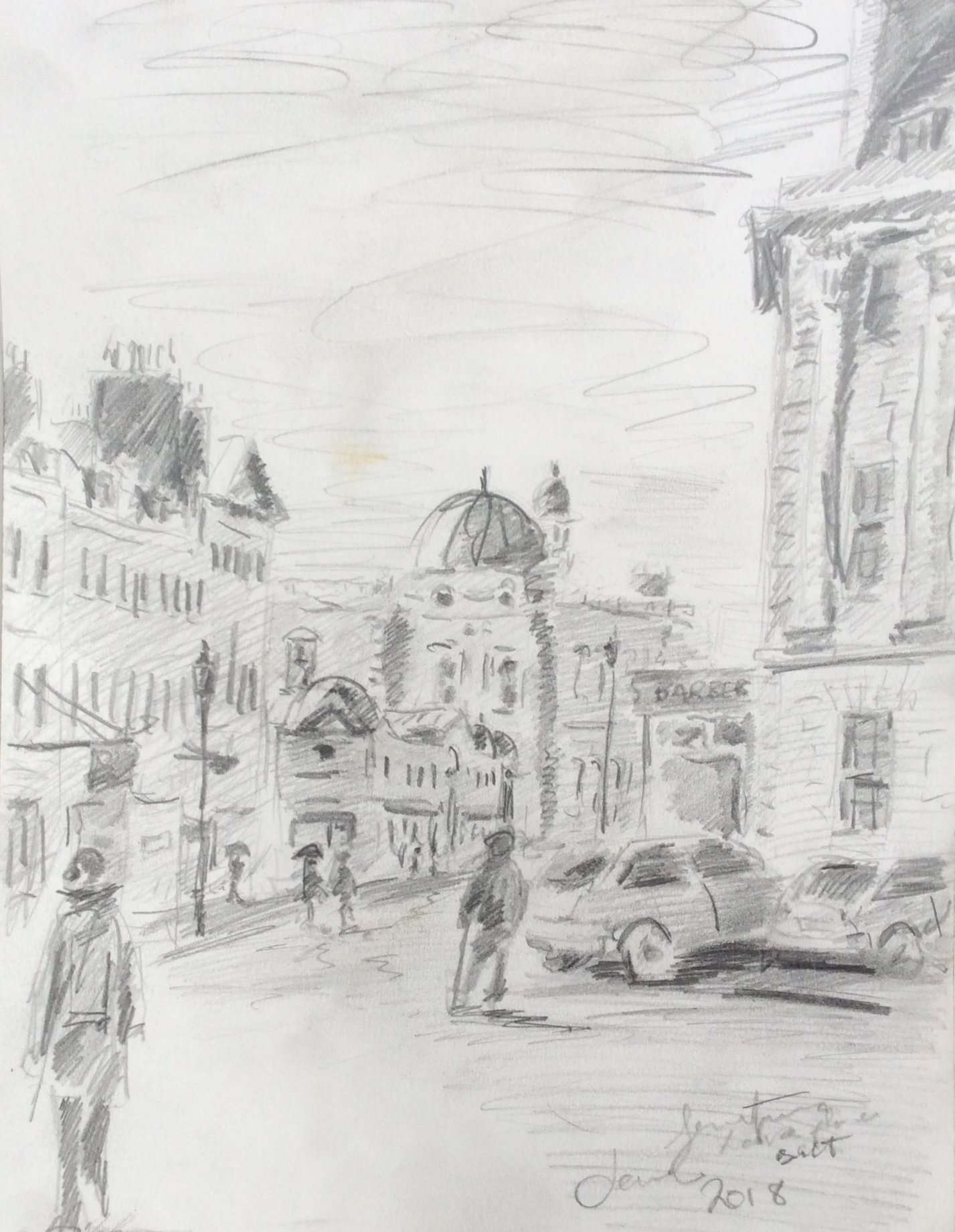 Sketch of Laura Place