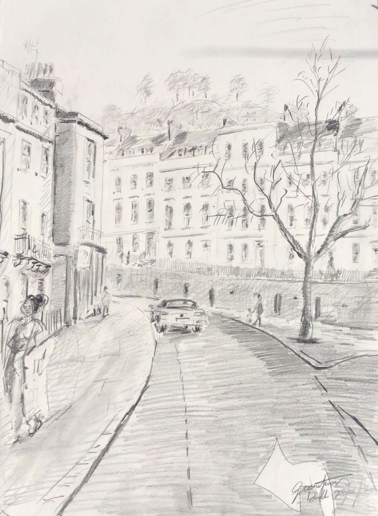 View from Cleveland place,Bath.1.